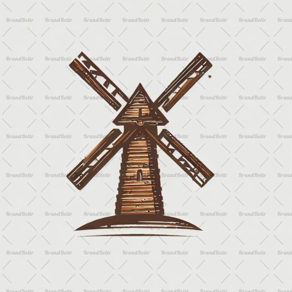 Rustikale Windmühle